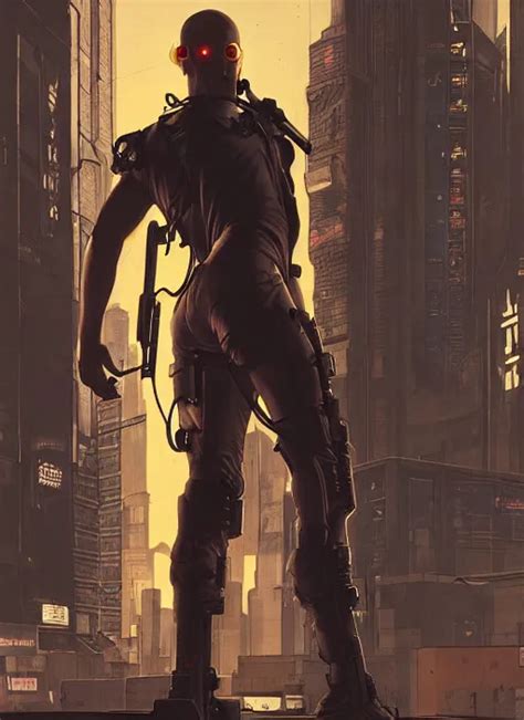 Cyberpunk Hitman In Tactical Harness And Jumpsuit Stable Diffusion