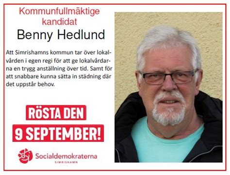 Socialdemokraternas Kandidater Socialdemokraterna Simrishamn