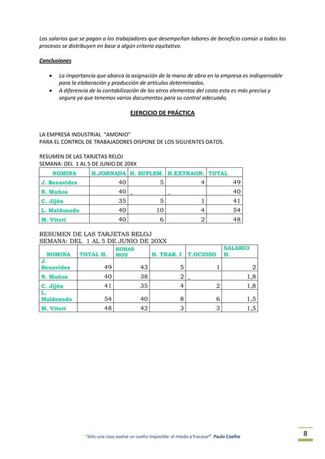 Asiganacion de la mano de obra registro y contabilización PDF