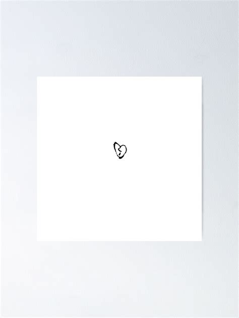 Xxxtentacion Heart Tattoo Poster By Hercoule Redbubble