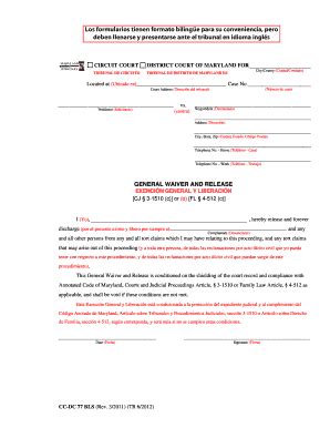 Printable General Release Of Liability Form Templates Fillable