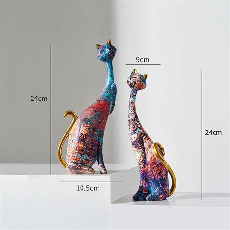 Cadeaux Amour Symboles Sculpture De Chats Ornement Abstremberg