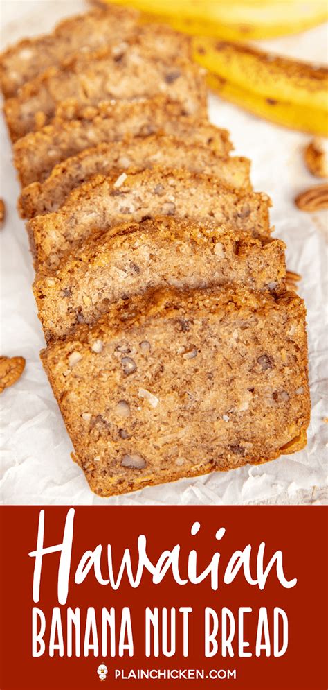 Hawaiian Banana Nut Bread Loaded With Pineapple And Coconut Seriously Delicious Can Make In