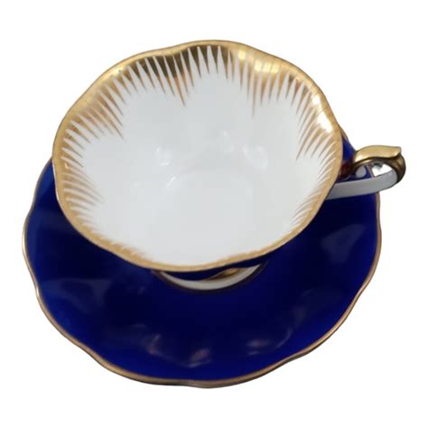 Royal Albert Dining Royal Albert Cobalt Blue Tea Cup Saucer Bone