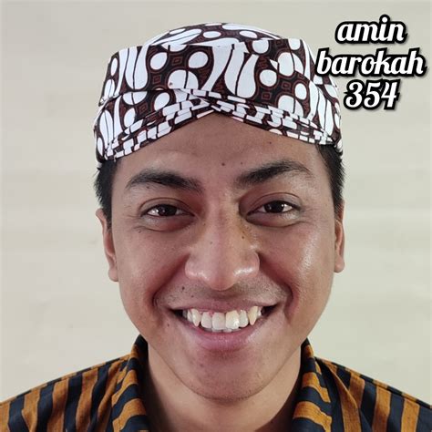 Jual Cod Blangkon Solo Motif Batik Putih Jebeh Ukuran Anak Dan