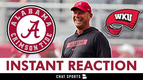 Instant Reaction Alabama Football Blows Out Wku Kadyn Proctor Injury