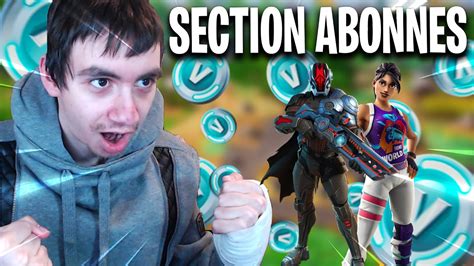 LIVE SECTION ABONNES VENEZ JOUER FORTNITE FR YouTube