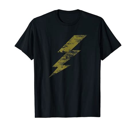 Vintage Retro Lightning Bolt Graphic T Shirt