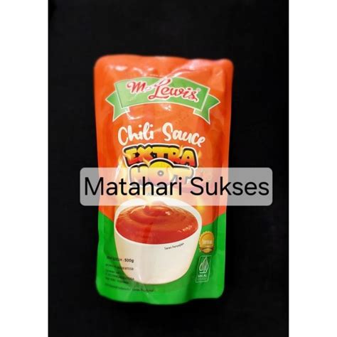 Jual Mc Lewis Chili Sauce Extra Hot 500gr Shopee Indonesia