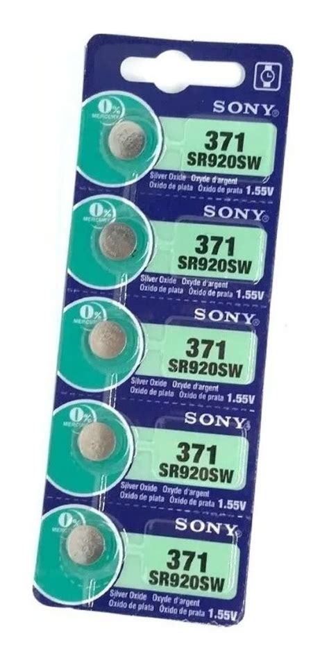 Bateria Sony Original 371 Sr920sw Cartela C 5 Un Mercado Livre