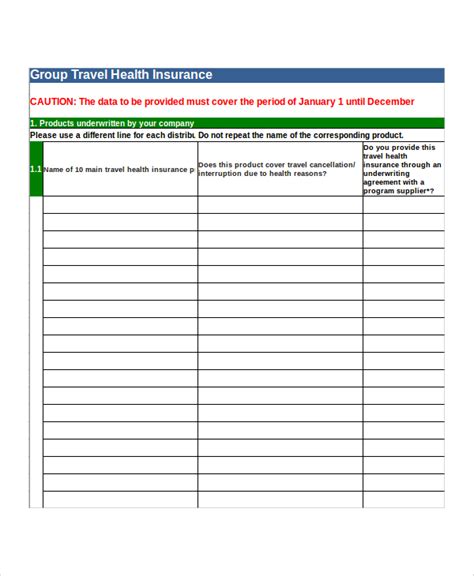 FREE 8 Sample Travel Survey Templates In PDF Excel MS Word