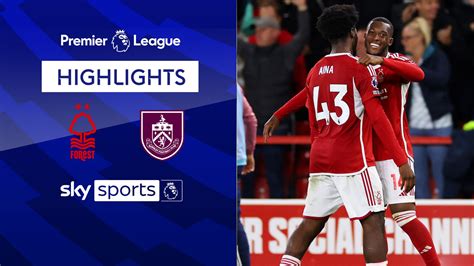 Nottingham Forest 1-1 Burnley | Premier League highlights | Football ...