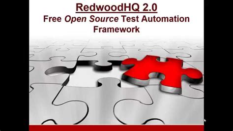 Redwoodhq Open Source Test Automation Framework Youtube