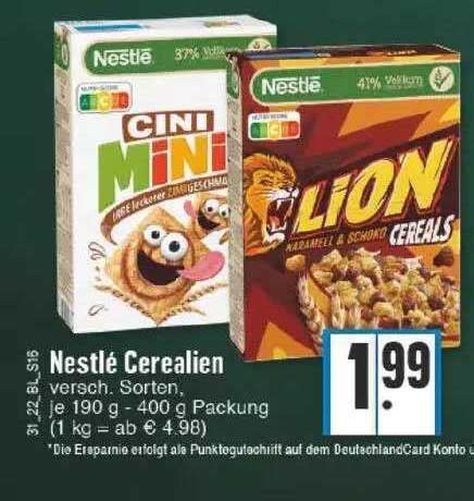 Nestlé Cerealien Angebot bei EDEKA 1Prospekte de