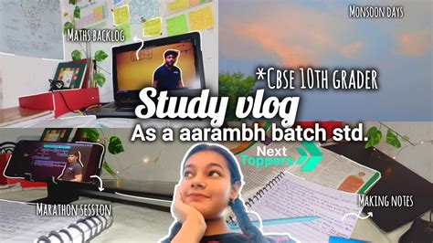 Cbse Th Grader Study Vlog Productive Day As A Aarambh Batch