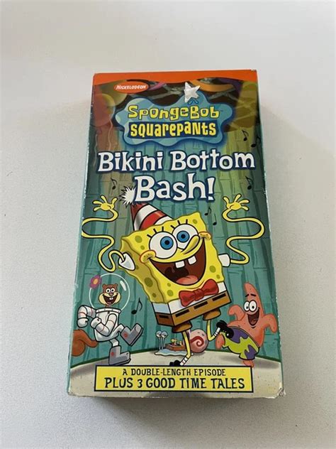 NICKELODEON SPONGEBOB SQUAREPANTS Bikini Bottom Bash VHS Tape