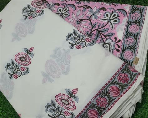 Hand Block Printed Cotton Fabric Multicolour At Rs Meter In Jaipur