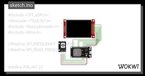 TFT ESPI Example1 Wokwi ESP32 STM32 Arduino Simulator