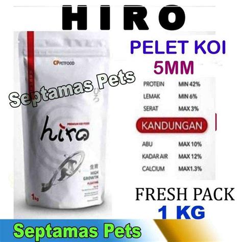 Jual Hiro Pakan Ikan Koi Kg Varian Hiro High Growth Dan Hiro Color