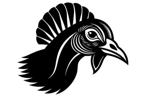 Wild Turkey Head Vector Illustration Cartoon Clipart and Line Art ...
