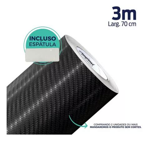 Vinil Envelopamento Fibra Carbono D Preto X M Frete Gr Tis