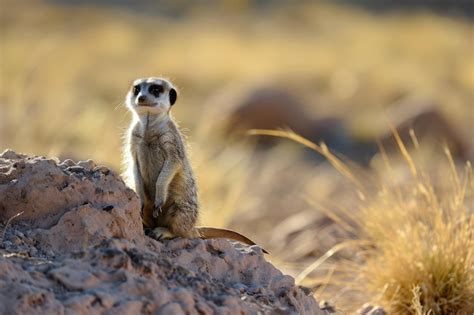 Premium Photo | Curious and social meerkats in arid landscapes ...