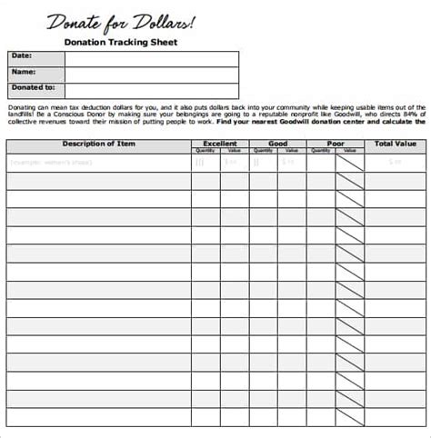 Free Donation Form Templates In Word Excel Pdf