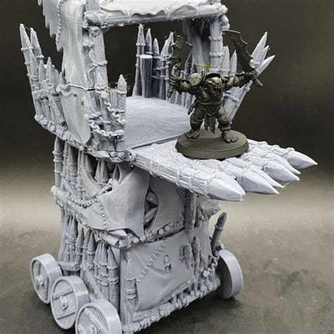 D Printable Dark Realms Urlag Gorbok Orc Siege Tower By Dark Realms