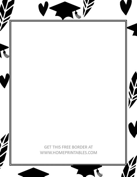 15 Free Graduation Borders {With 5 NEW Designs!} - Home Printables