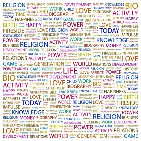 LIFE Word Collage On White Background Stock Vector Studiom1 3507206