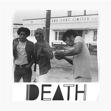 "Death - proto-punk band from Detroit Artwork (Black Logo)" Poster for ...