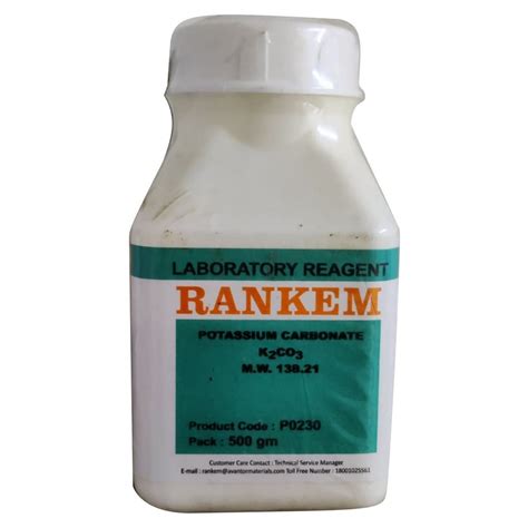 Rankem Potassium Carbonate Powder For Industry Grade Standard