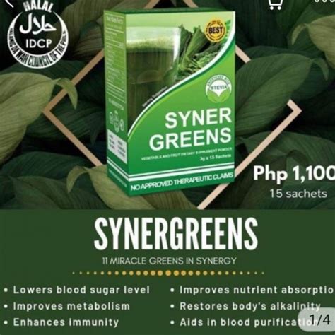 Synergreens you Herbal Dietary Supplement at 1100.00 from Laguna ...