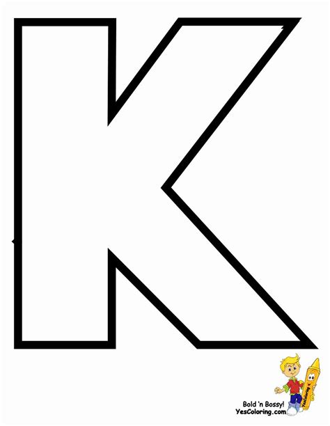 Letter K Template Printable Printable Templates