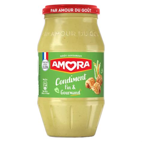 Amora Moutarde Condiment Bocal 430g Pas Cher Auchanfr