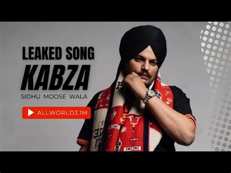 KABZA Sidhu Moose Wala New Leaked Song 2022 YouTube