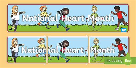 National Heart Month Display Banner Nauczyciel Wykona