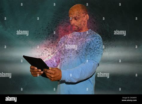 digital tech   face stock photo alamy