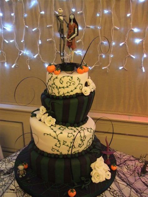 Cake Finished Wedding Cake Nightmare Before Christmas Cake