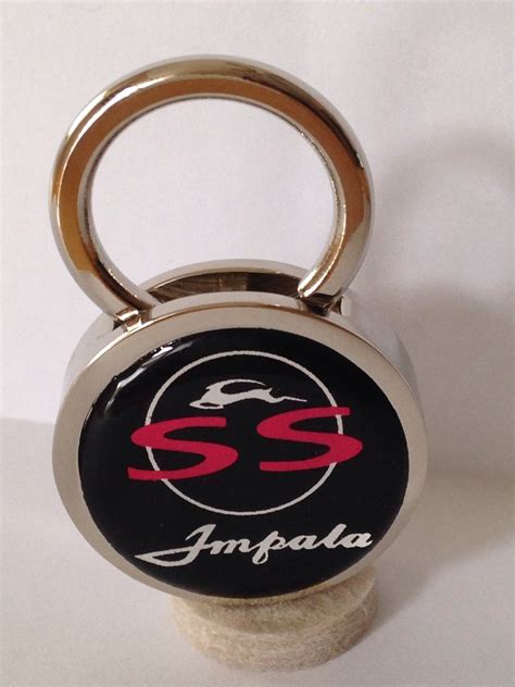 Chevy Impala SS keychain Solid Brass Chrome Plated Key Chain