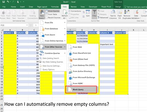 How To Remove Blank Columns In Excel With Vba Printable Timeline