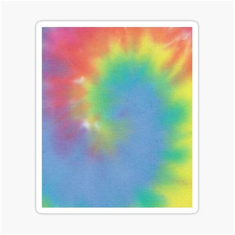 Rainbow Tie Dye Sticker For Sale By Everymood Redbubble