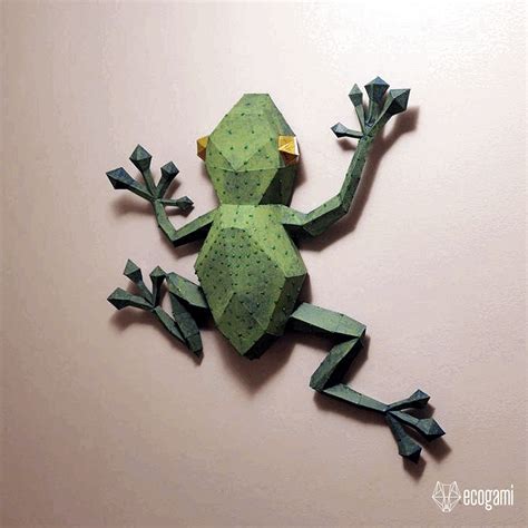 🐣. Offer Xtras! Frog papercraft trophy, printable 3D puzzle, papercraft ...