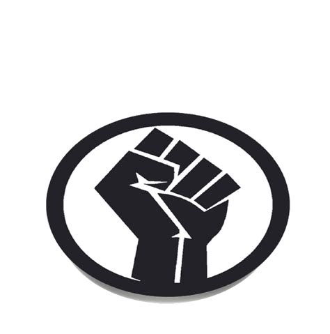 Blm Fist Protest Symbol Empowerment Sign Social Justice Unity