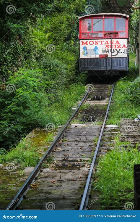 Igueldo Funicular Donostia San Sebastian Spain Editorial