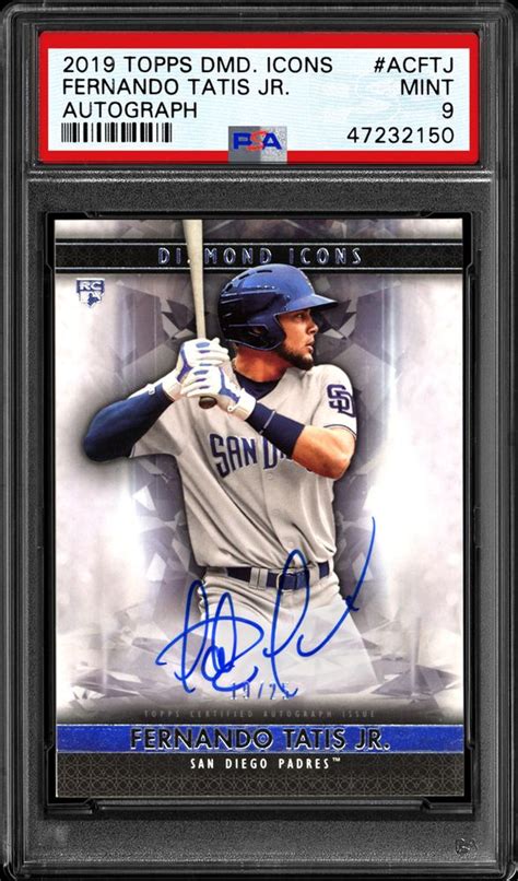 2019 Topps Diamond Icons Autograph Fernando Tatis Jr Psa Cardfacts®