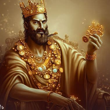 King Midas from Greek mythology // the Midas touch // the Golden touch