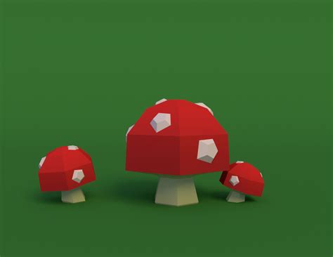 3d Model Pack Mushroom Turbosquid 1354262