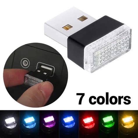 MINI USB LED Car Light Interior Mood Neon Atmosphere Ambient Lamps