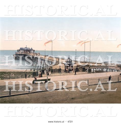 Historical Photochrom of the Pier in Hastings Sussex England by JVPD ...